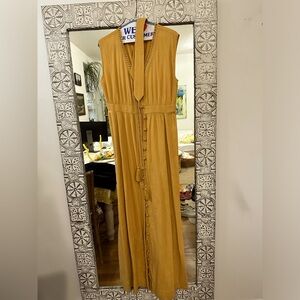 Beautiful mustard sezane sun dress - thick and elegant